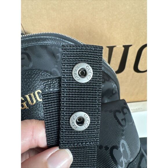 GUCCI Off The Grid GG Nylon Backpack Bag Black 644992 - Picture 10 of 14